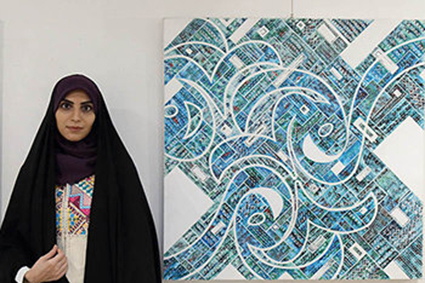 نمایشگاهی که نقاشی‌خط را جولانگاه گلیم کرد