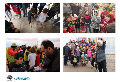 اجرای نمایش  کودک هنرمندان خراسان رضوی برای کودکان  زلزله‌زده کرمانشاه