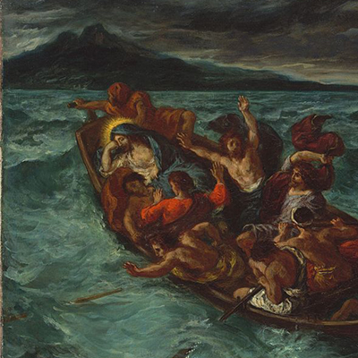 آرام‌کردن طوفان در دریا ، اثری از دلاکروا